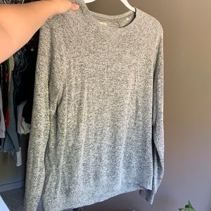 Marled grey light sweater crewneck